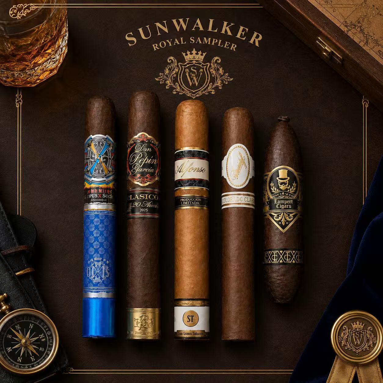 SunWalkerCigars Royal Sampler