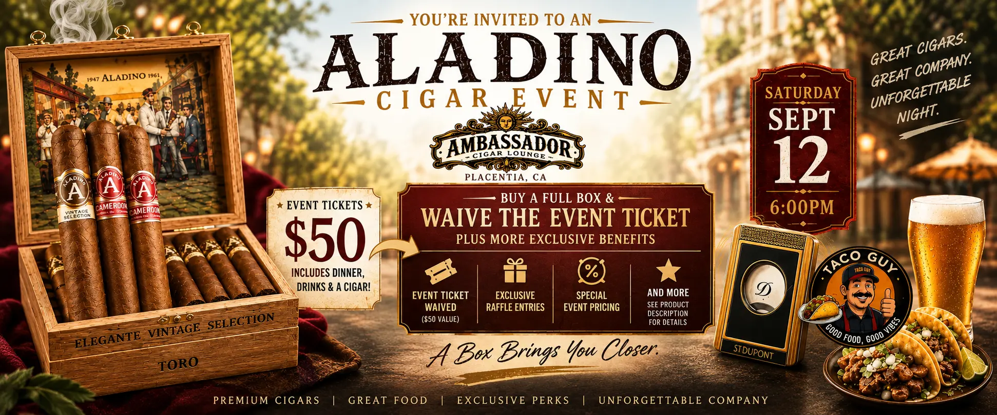Aladino Cigar Night at SunWalker